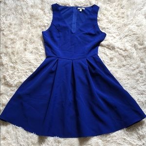 Charlotte Russe Cobalt Blue A-Line Dress Sz S